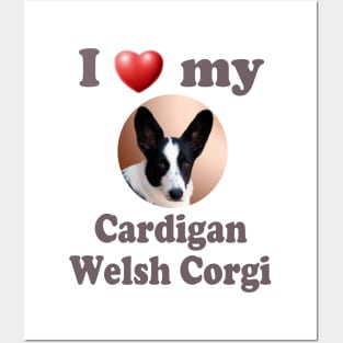 I Love My Cardigan Welsh Corgi Posters and Art